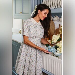 NWT Ivy City Co x Cara Fox Dress in Cambridge Blue